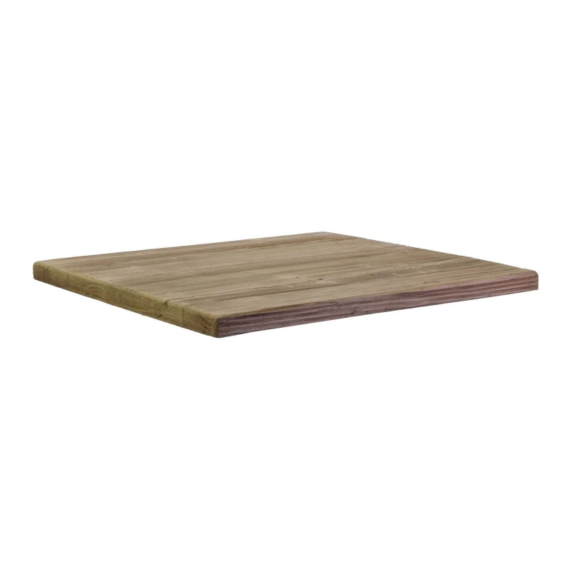 Top tavolo resina per esterno naturale quadro cm 80x80h3