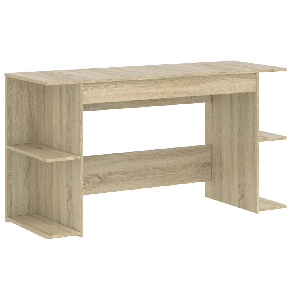 Scrivania | Tavolo da Ufficio Rovere Sonoma 140x50x75 cm in Legno Multistrato
