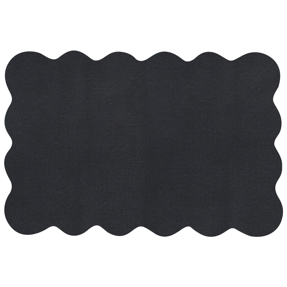 Zerbino in cocco naturale con fondo in gomma 60 x 90 cm Decorazione antiscivolo Design ondulato Tappeto di benvenuto