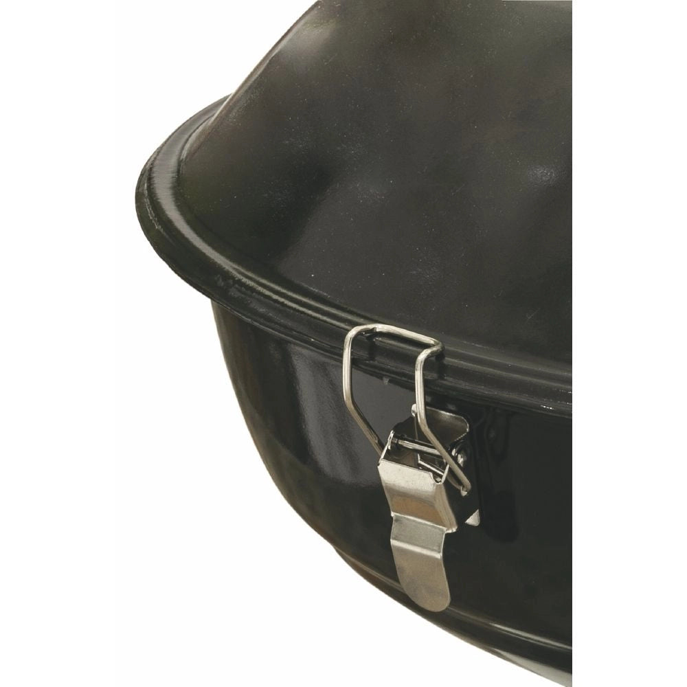 MINI BARBECUE TONDO CON COPERCHIO 35 X H 35 CM NERO