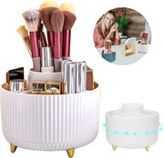 Organizzatore di trucco rotativo 360° - Spazievolutivo, Multifunzionale - 1 pezzo - Translucido - Plastica