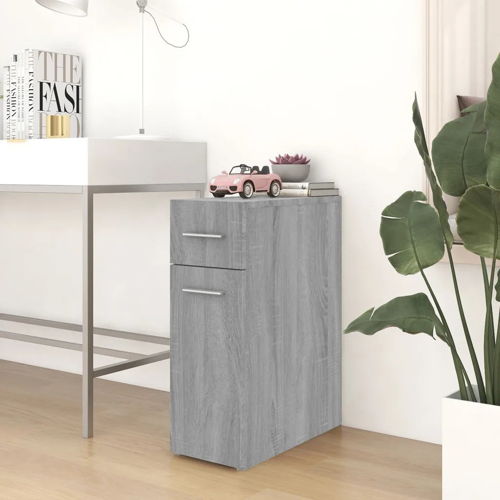 Mobile Farmacia Grigio Sonoma 20x45,5x60 cm Legno Multistrato 815865