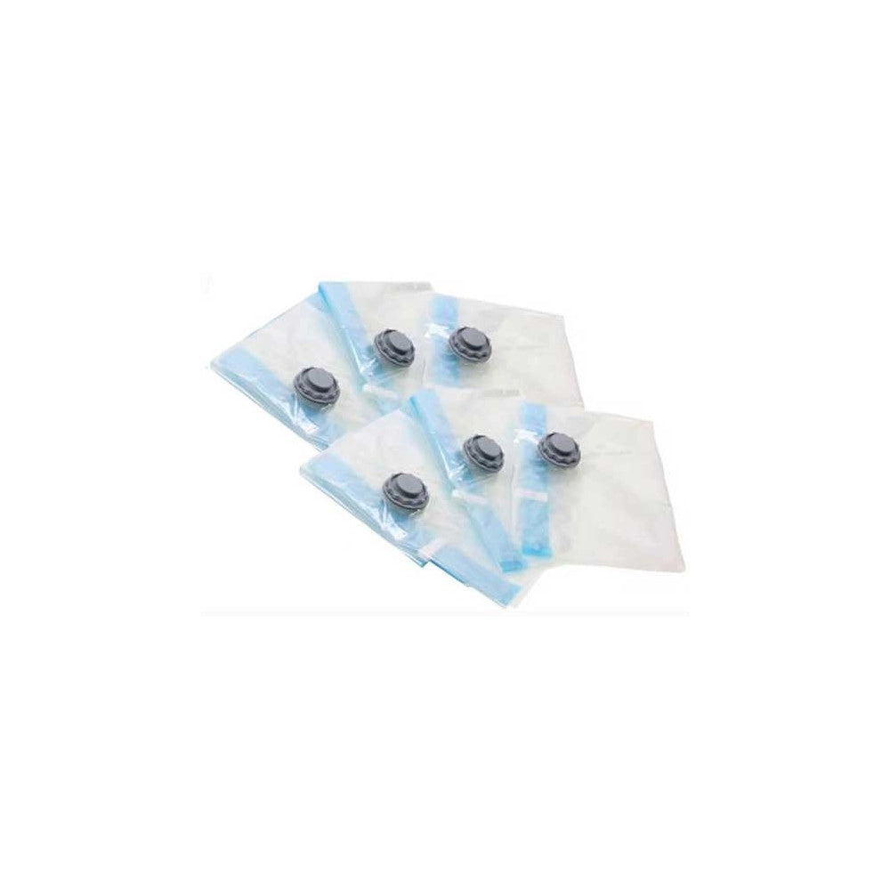 Trade Shop - 5 Sacchetti Buste Sottovuoto 60x80cm Salva Spazio Per Abiti Lenzuolo Biancheria -
