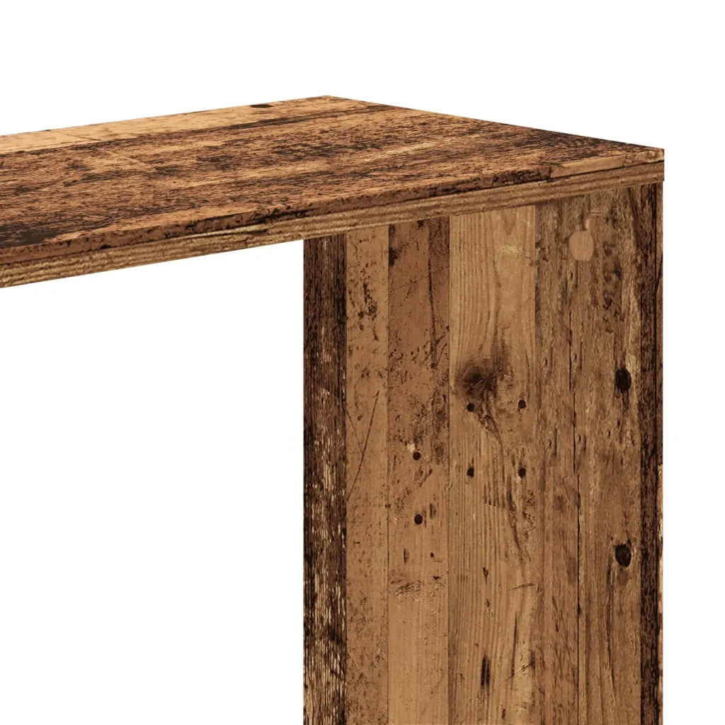 Libreria 5 Ripiani-Scaffale per Libri-Mobile di Stoccaggio Legno Vecchio 45x23,5x162,5cm Multistrato
