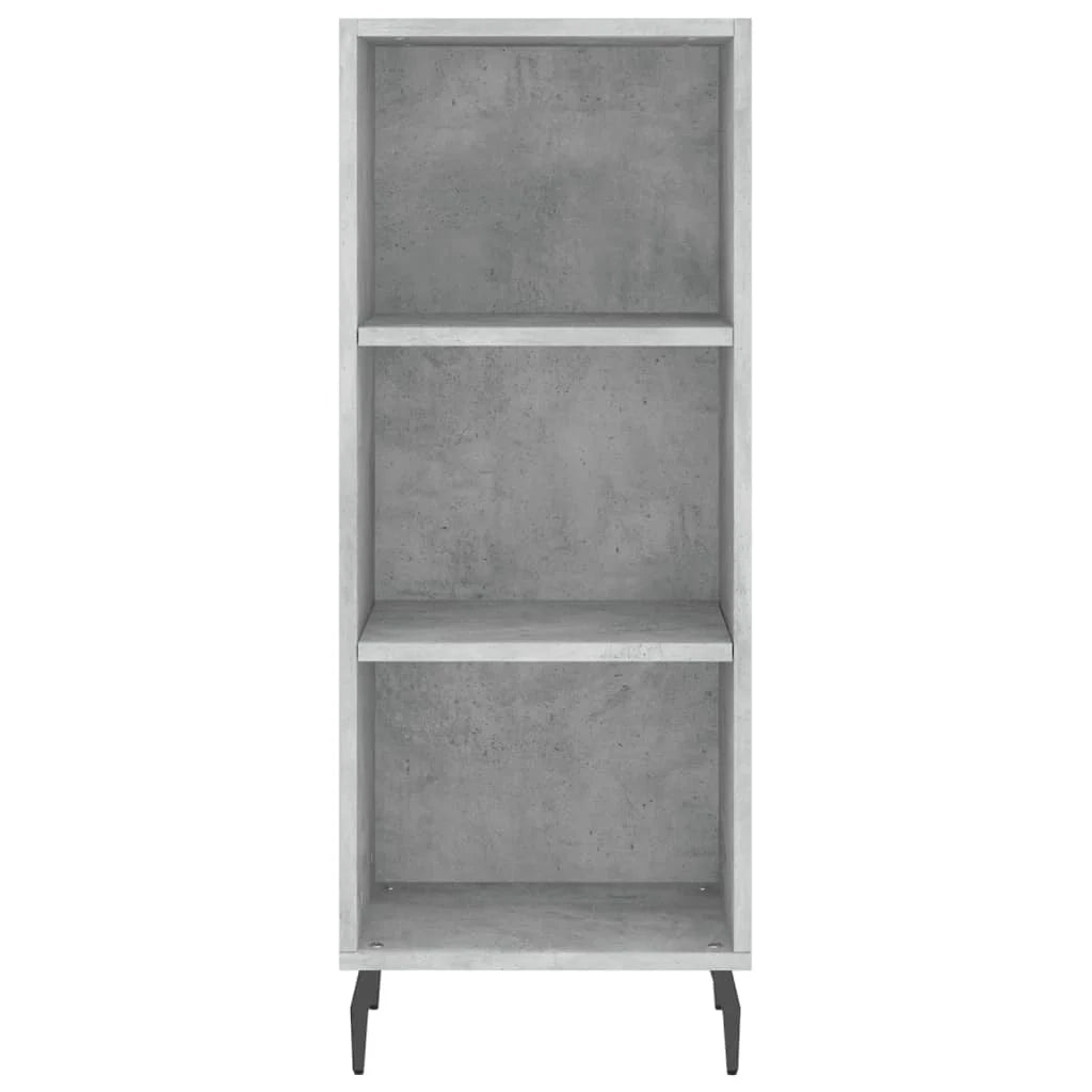 Buffet credenza cassettiera mobiletto mobile contenitore organizer cucina soggiorno salotto alto 34,5 x 34 x 180 cm legno ingegnerizzato grigio 02_0034403