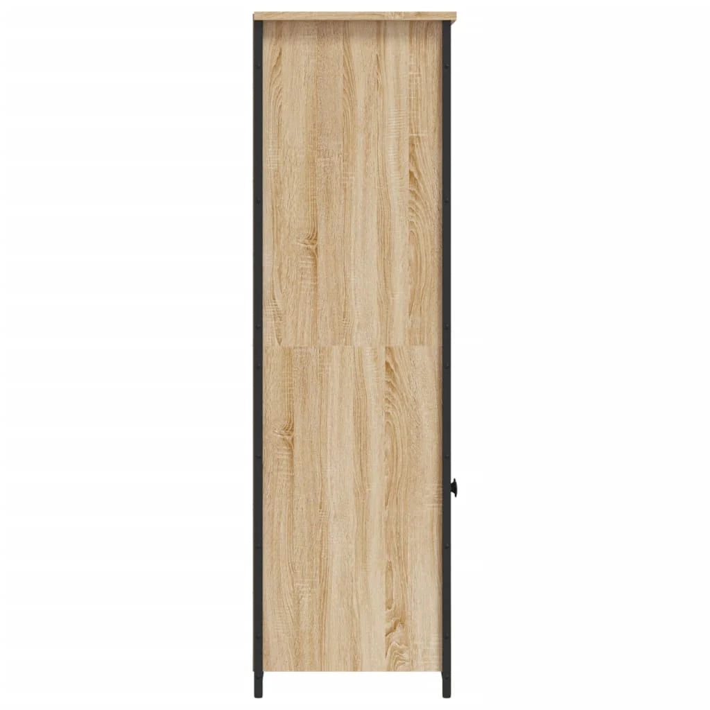 Buffet credenza cassettiera armadio mobile contenitore organizer cucina soggiorno salotto rovere Sonoma alto 62 x 36 x 121,5 cm legno ingegnerizzato marrone 02_0034081