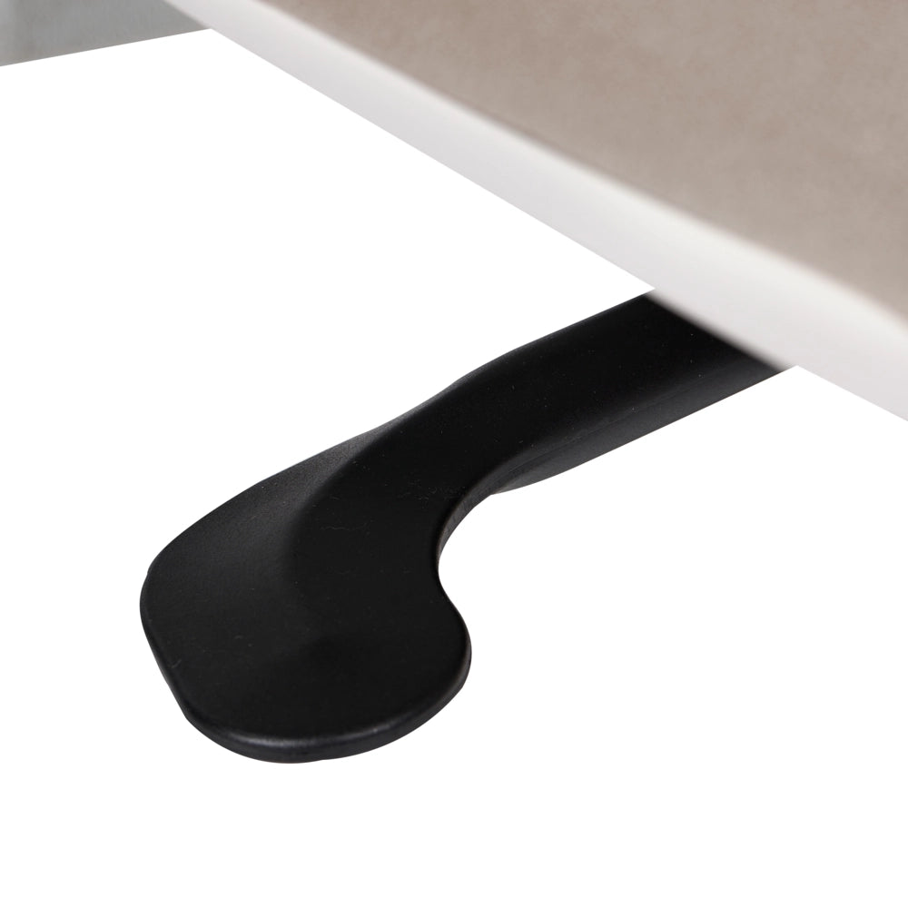Sedia da ufficio ergonomica con schienale regolabile, seduta scorrevole, braccioli regolabili e supporto lombare tortora