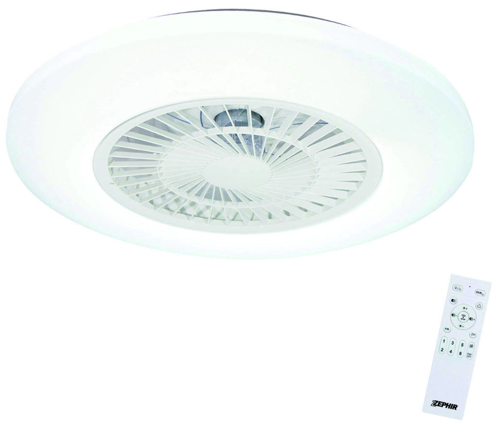 Ventilatore Plafoniera LED ZVP1 con Luce Bianca Regolabile +rgb Multicolor
