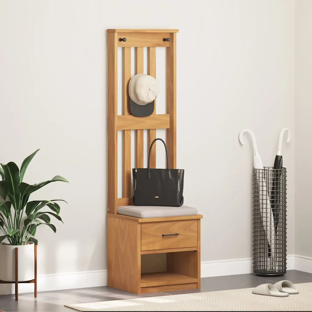 Albero da Ingresso SANDNES 45x40x159,5 cm in Legno di Pino 4010481