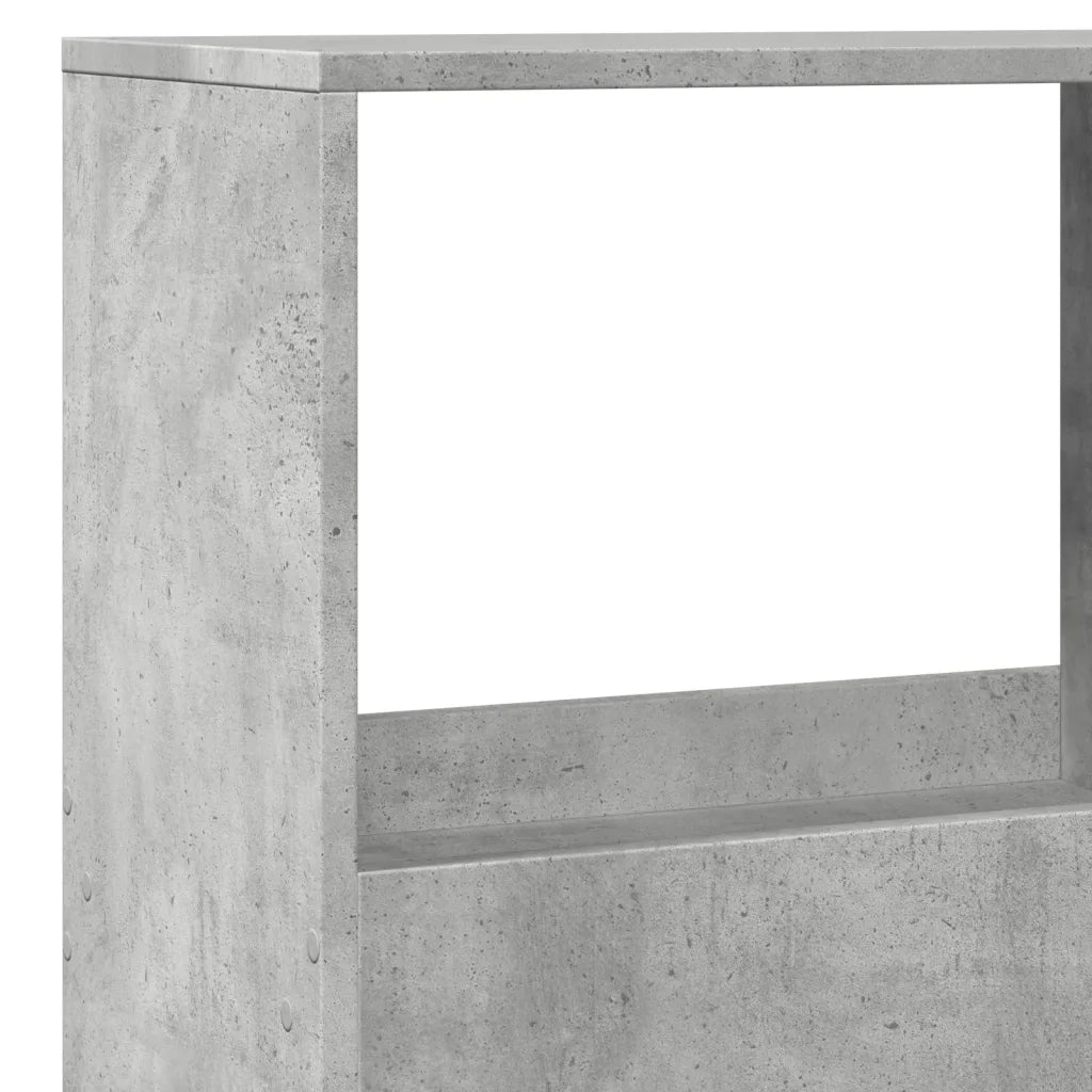 vidaXL Libreria Grigio Cemento 100x33x155,5 cm in Legno Multistrato