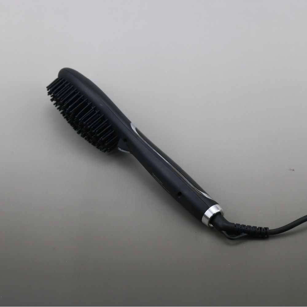 Trade Shop - Spazzola Per Capelli Professionale Elettrica Pettine Display Lcd Lisci Gm-2972 -