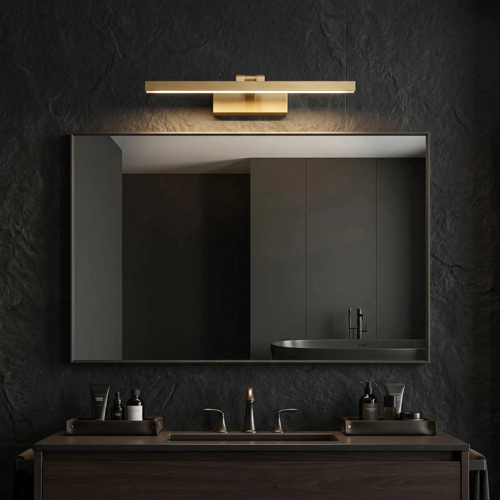 Applique Da Bagno Led APP1864-1W 60 Cm Brush Gold