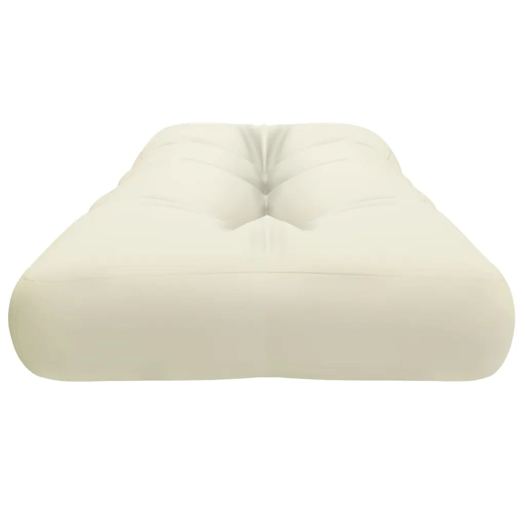 Cuscino per Pallet Crema 120x40x12 cm in Tessuto 314474