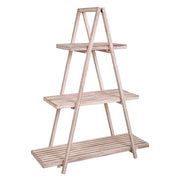 Scaffale espositiva in legno bianco 98x38x127h