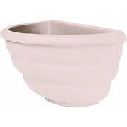 Vaso da parete decorativo classico tradizionale 50x27 H25 in polimero resistente bianco per piante per giardini e terrazze - Made in Italy - Monacis