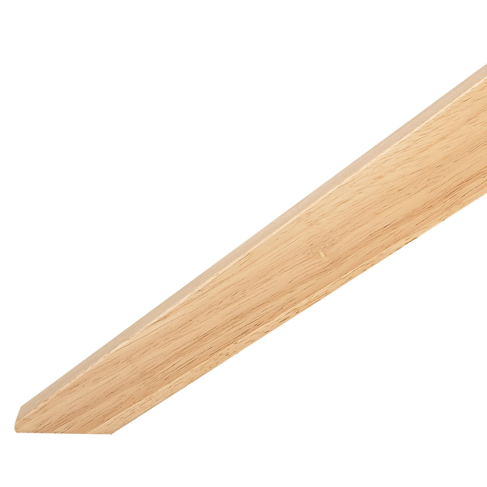Tavolino da caffè Legno chiaro Piano in vetro temperato Gambe in legno di gomma ø 80 cm Rotondo Soggiorno moderno