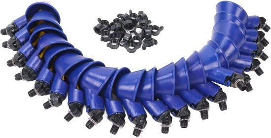 Beccuccia per uccelli automatica sicura per polli e piccioni (blu)