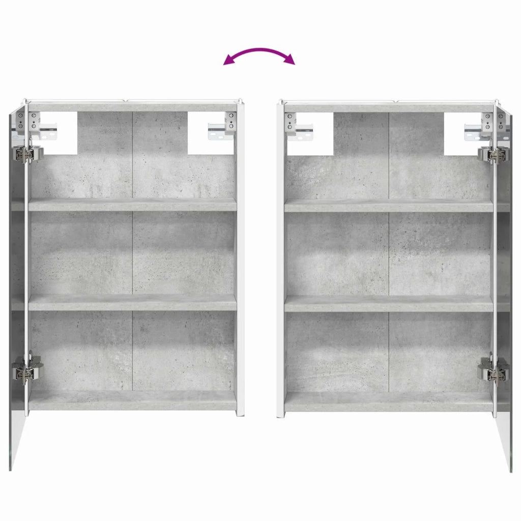 Set di mobili per il bagno 4 pcs Grigio Cemento 3407474