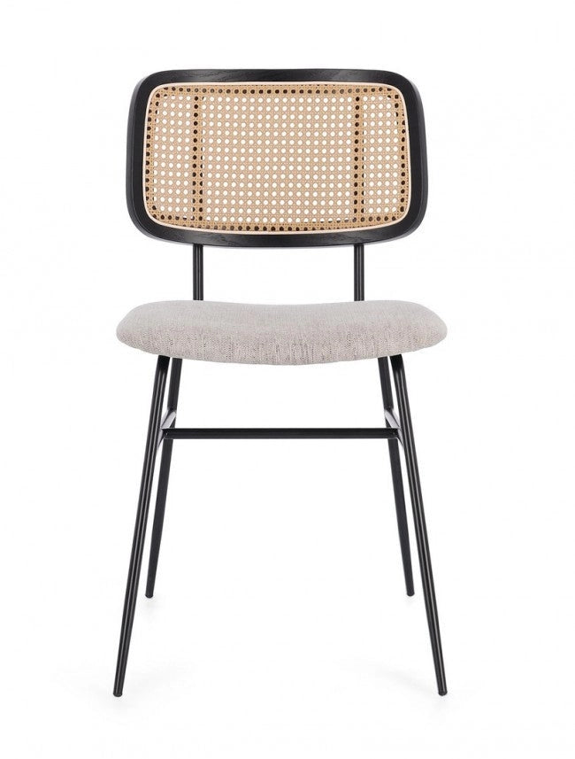 Set 2 Sedie 45x59x80,5 cm Sienna in Tessuto