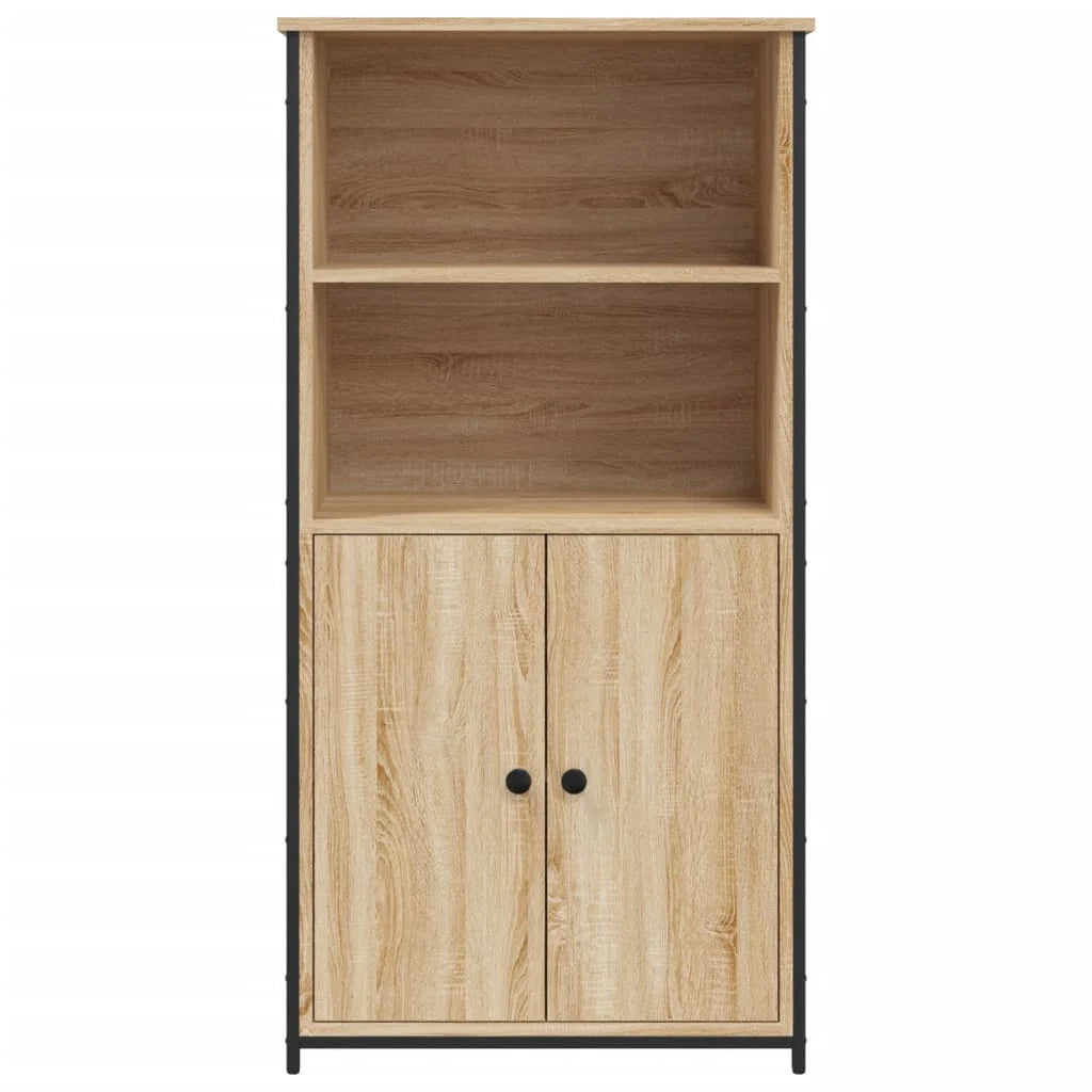Buffet credenza cassettiera armadio mobile contenitore organizer cucina soggiorno salotto rovere Sonoma alto 62 x 36 x 121,5 cm legno ingegnerizzato marrone 02_0034081