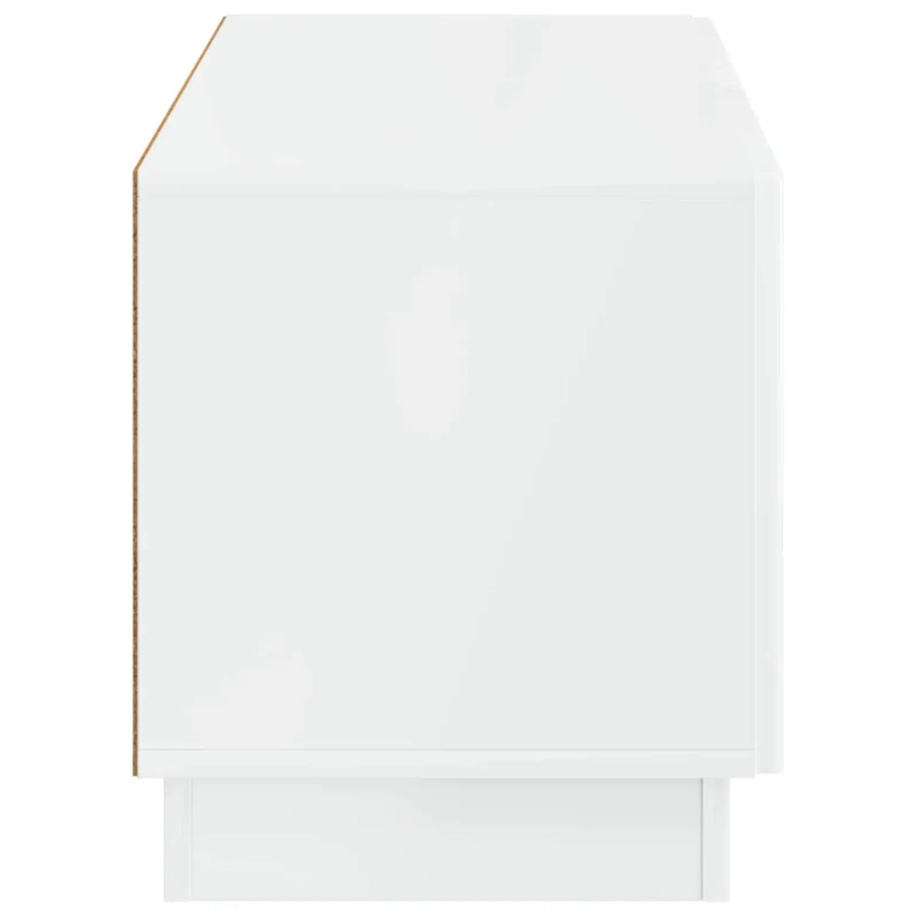 Mobile TV Bianco Lucido Legno ingegnerizzato 897339