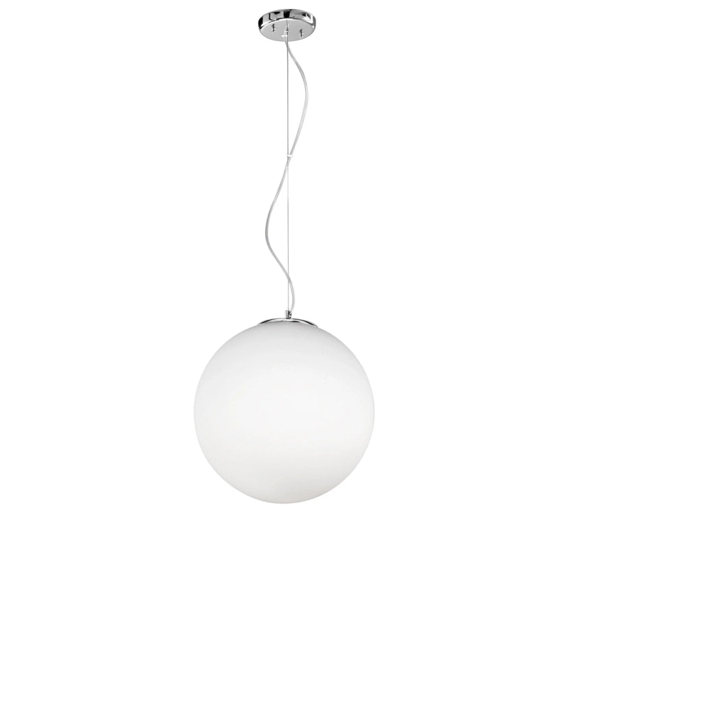 Sospensione Contemporanea Grape Metallo Vetro Bianco 2 Luci E27