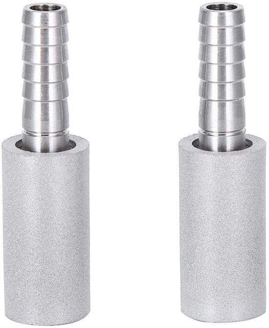 Pietra di diffusione 0,5μm - 2 pezzi - Pietra di diffusione più efficace - Acquario - Diametro esterno 1/4 pollice - Milioni di pori