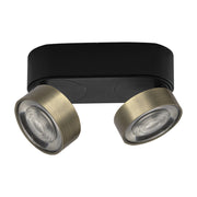 Applique/Plafoniera LED serie HOLE 13W 3000K CRI90 Nero/Bronzo - Illuminazione Interni Alta Efficienza - Rossini Illuminazione