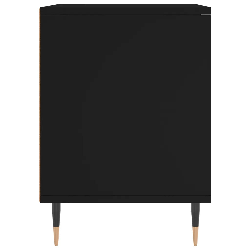 Comodini 2pz-Set di 2 Tavolino da notte Neri 40x35x50 cm in Legno Multistrato 966356