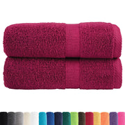 Asciugamani Premium SOLUND 2 pz Bordeaux 30x30 cm 600 g/m² 137203