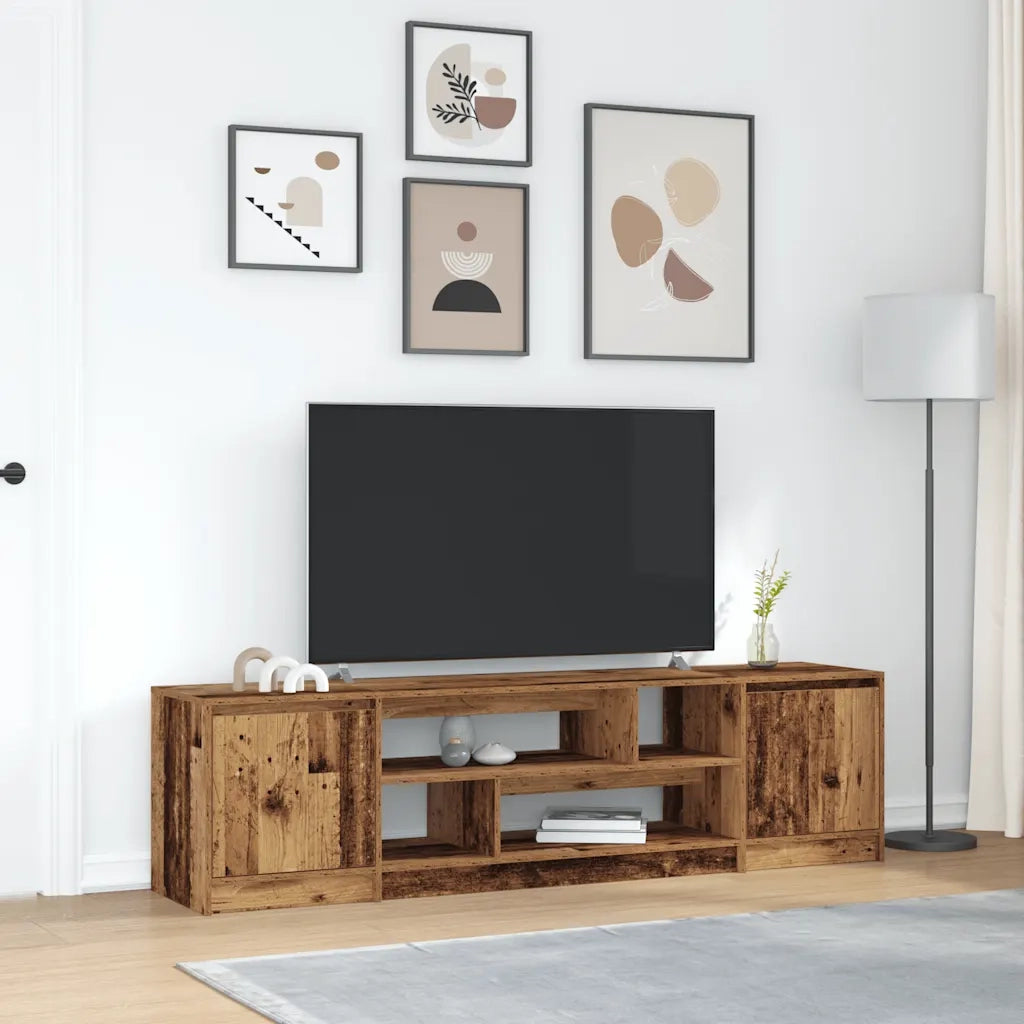 Mobile Porta TV Legno Antico 188,5x41x50 cm in Truciolato 3328424