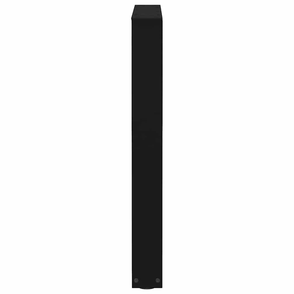 Set di 2 gambe moderne per tavolo da pranzo a forma di V 60 x 73 cm con guide regolabili in acciaio nero 02_0056928