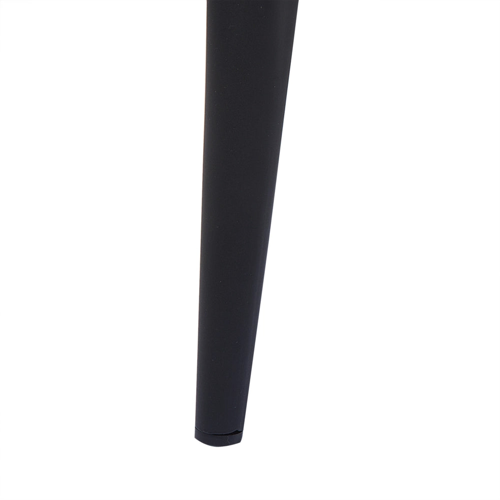 Set di 2 sedie da pranzo in tessuto di velluto grigio moderno design retrò gambe oblique nere