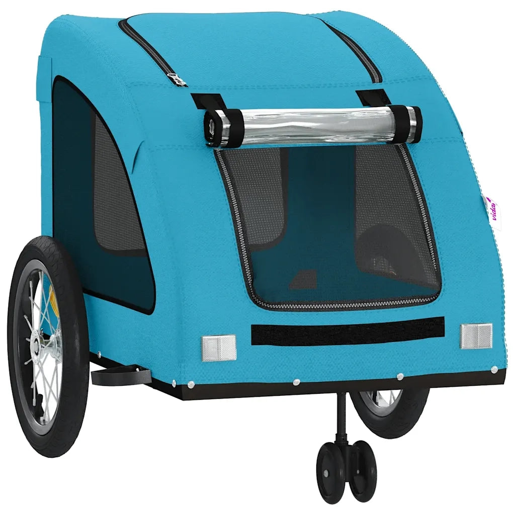 Rimorchio da Bici per Animali Blu Oxford e Ferro CFW8833976