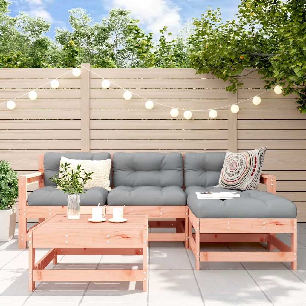 Set Salotto da Giardino 5 pz in Legno Massello di Douglascod mxl 94026