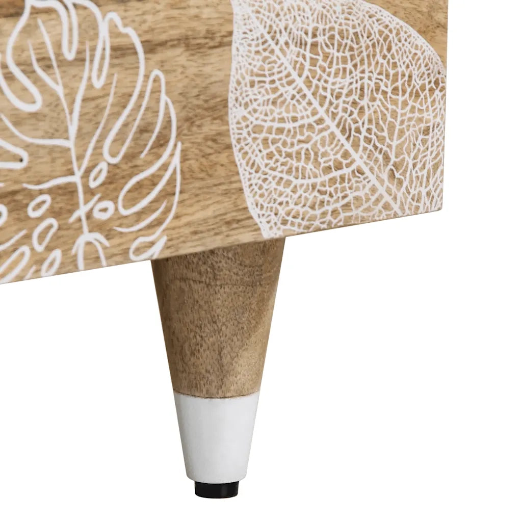 vidaXL Tavolino da Salotto 100x54x40 cm in Legno Massello di Mango