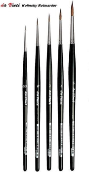 Set di Pennelli Artistici a Rotmarten - 5 Pezzi - Dimensioni N. 3 0 2 4 6 - Pennelli da Pittura