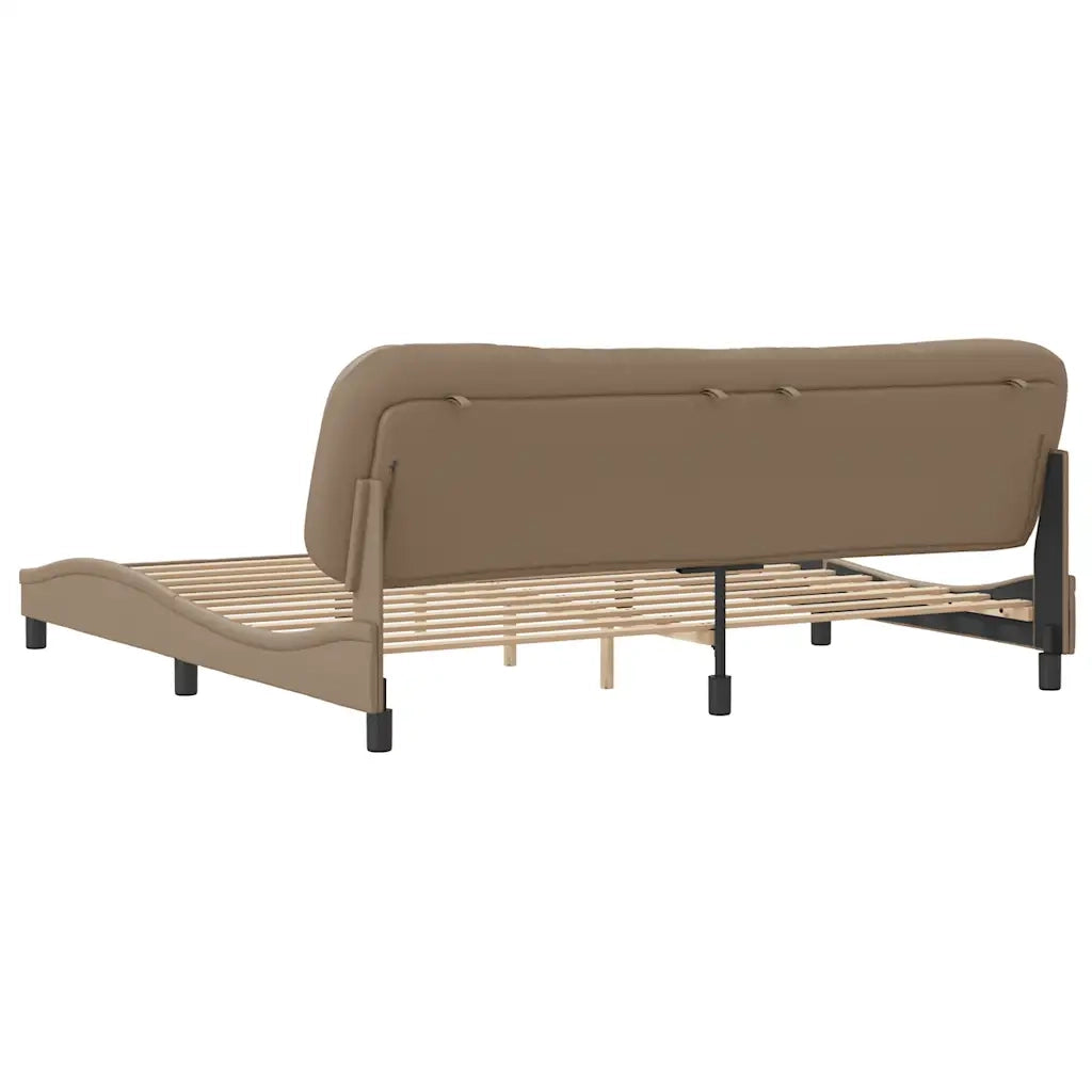 Giroletto senza Materasso Hvar Cappuccino 200x200 cm in Similpelle 3208027