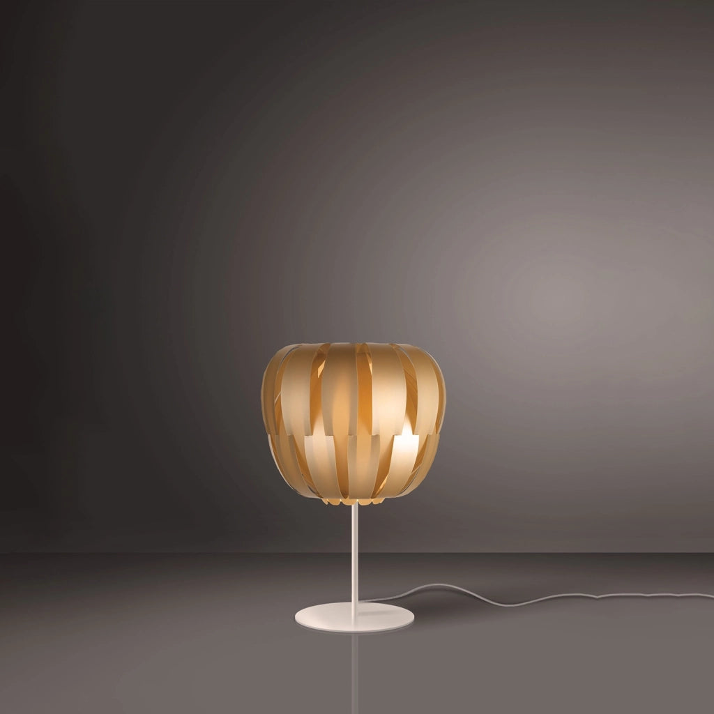 Lampada Da Scrivania Moderna Queen Polilux ® New Gold E Metallo 1 Luce E14