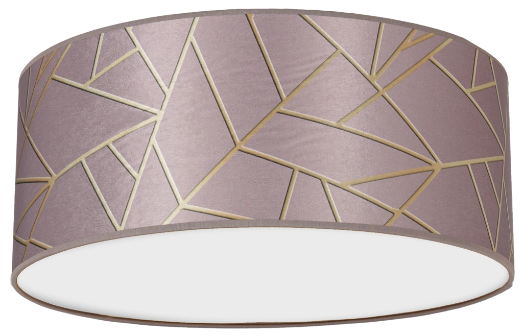 Plafoniera tonda Ziggy Milagro 2xE27 rosa oro 40 cm