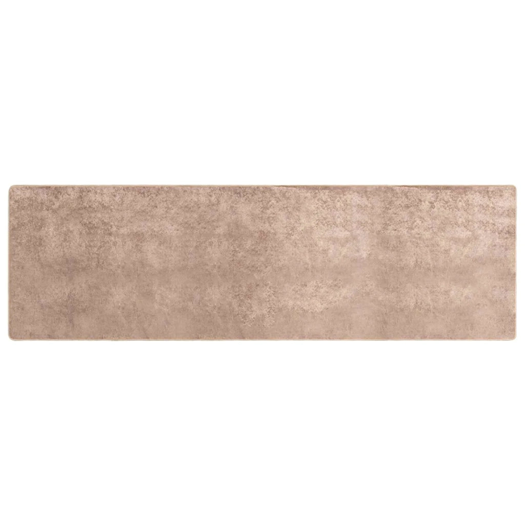 Runner Tappeto MARSA Sabbia 80 x 250 cm Poliestere e PVC