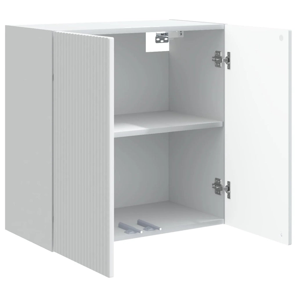 Mobiletto a muro Bianco 59 x 31 x 60 cm Legno ingegnerizzato 898405