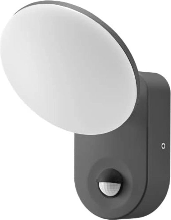 Lampada Esterna Giorno Notte Sensor - Lampada Esterna con Sensore di Luce - Lampada Esterna con Timer - Lampada Esterna con Sensore di Movimento - Lampada Esterna con Sensore di Presenza - Lampada da Parete con Sensor - Grigio