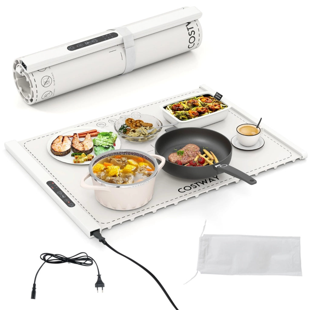Tappetino riscaldante elettrico per alimenti tappetino in silicone arrotolabile-Tappetino riscaldante elettrico per alimenti per bambini per buffet