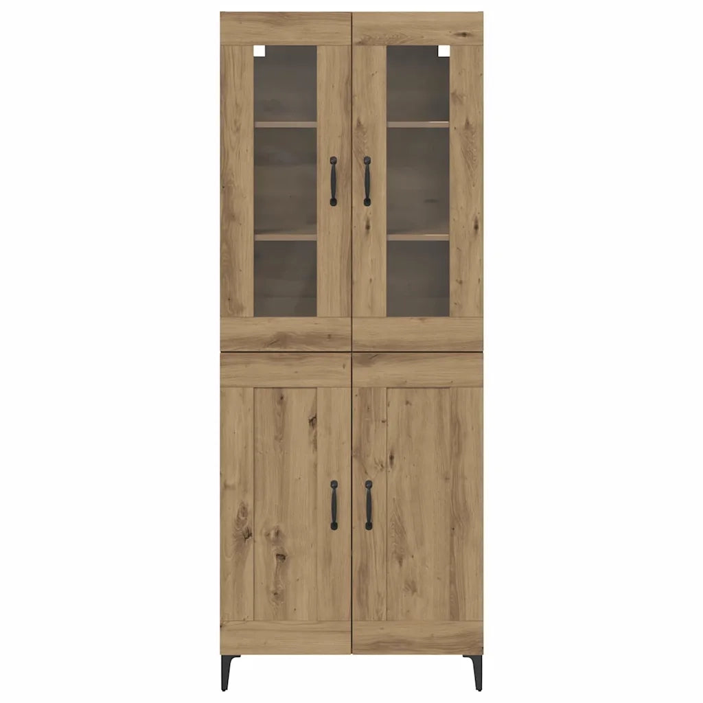 Credenza-Buffet-Armadio da cucina Rovere artigianale 69,5 x 34 x 180 cm 763239