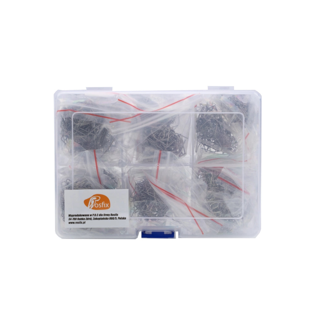 Graffette per Plastica Rosfix – 6 Tipi, 600 Pezzi | Diametro 0.8/0.6mm, Acciaio al Carbonio