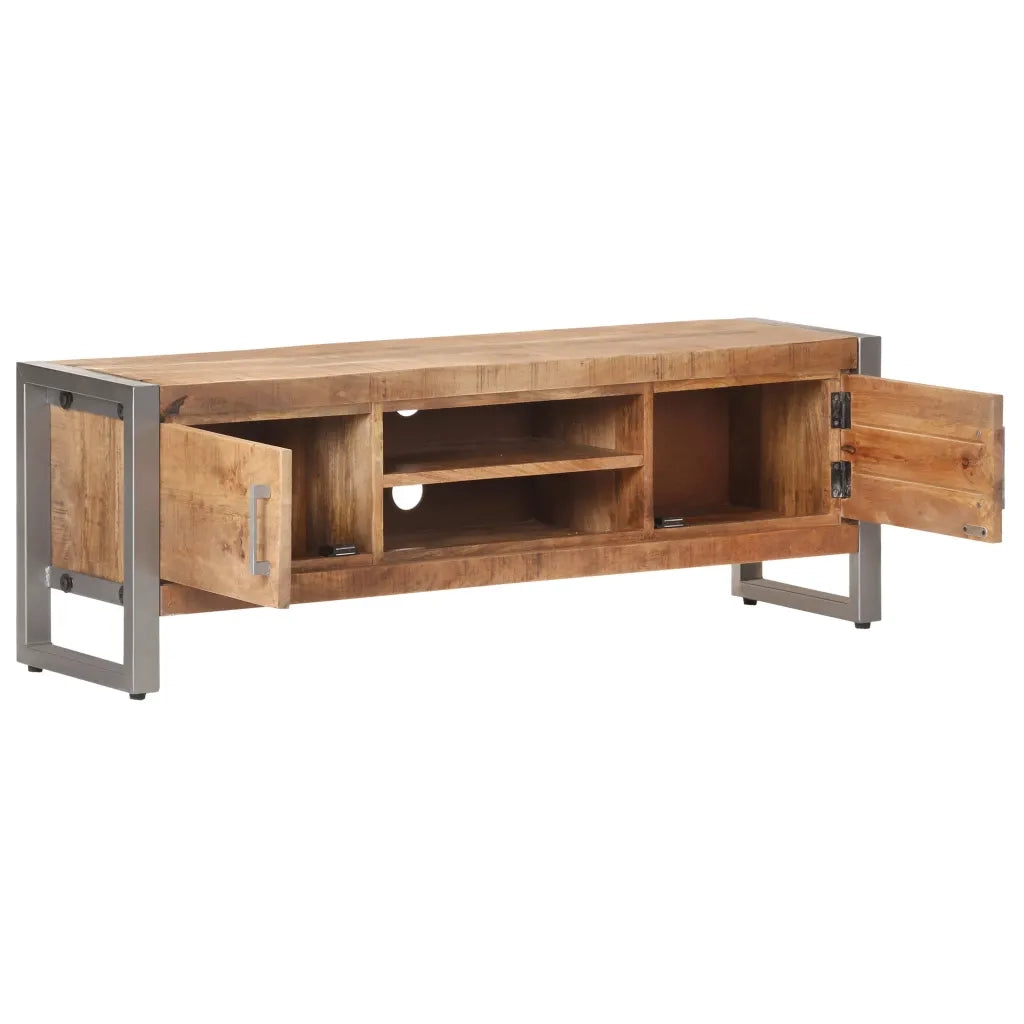 Mobile Porta TV 120x30x40 cm in Legno di Mango Grezzo cod mxl 21519