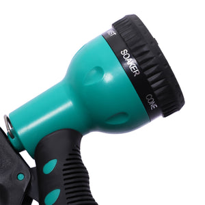 Avvolgitubo Automatico a Parete 44x22.5x41 cm con 7 Modalità di Irrigazione in Plastica Nero e Verde