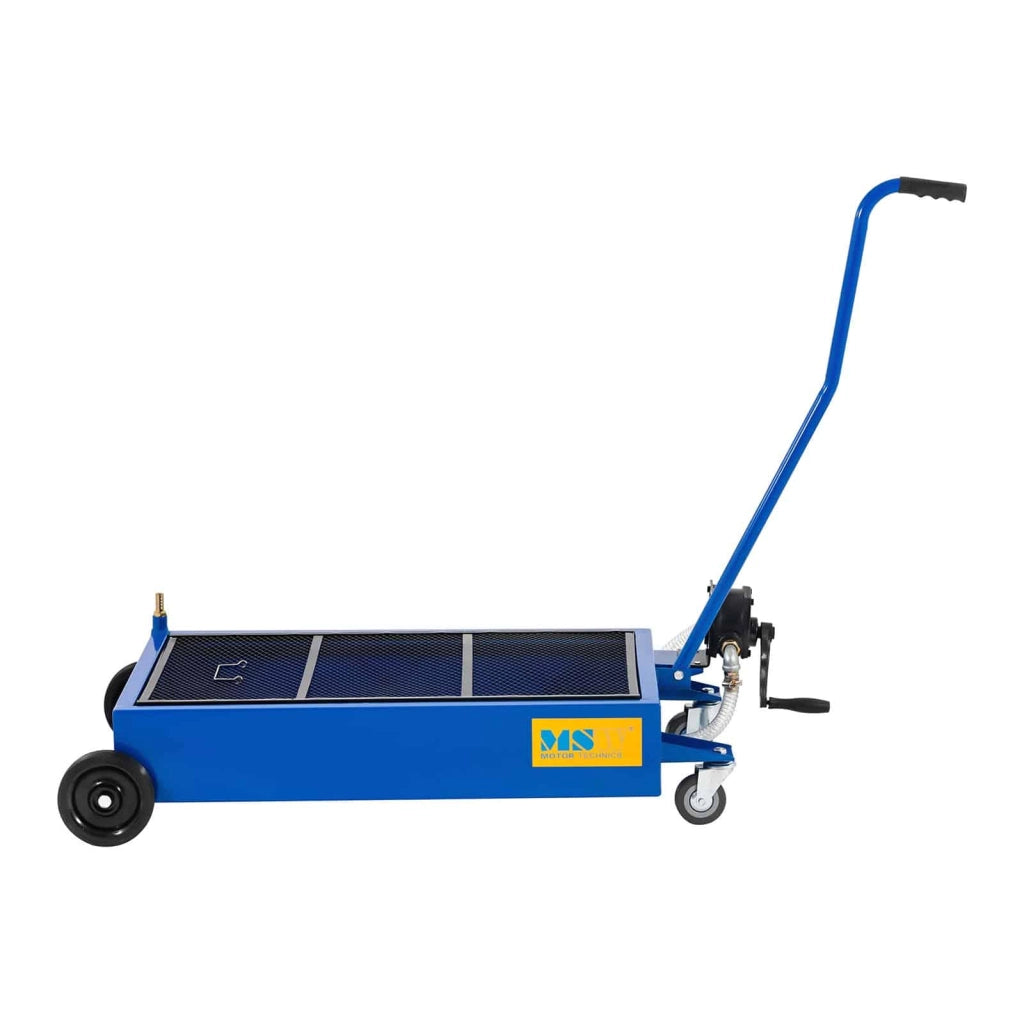 Vasca mobile per il recupero dell'olio - 65 litri - Pompa manuale attrezzi per officina auto 14_0006321