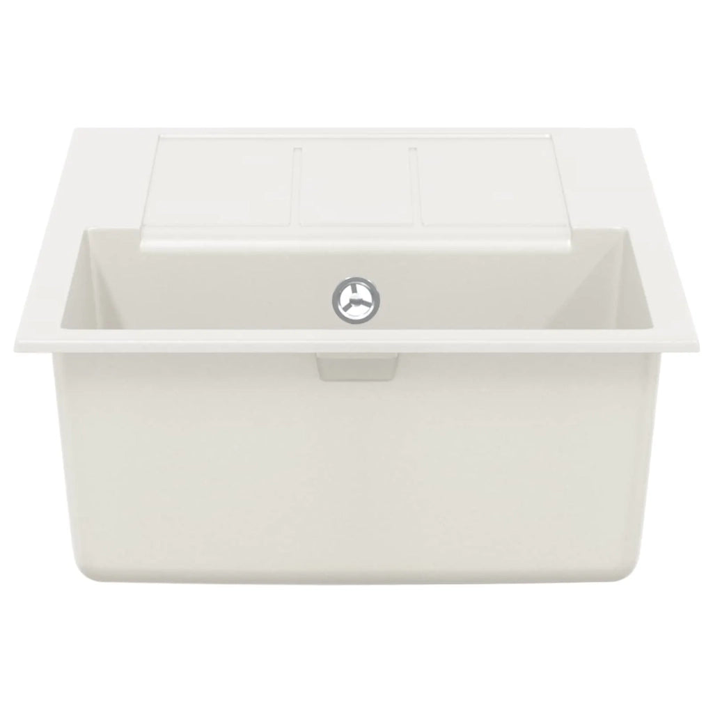 Lavello Bianco 780 x 500 mm 80% Quarzo e 20% Resina CFW2374179